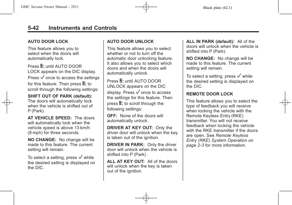 GMC 2011 Savana User Manual | Page 158 / 410