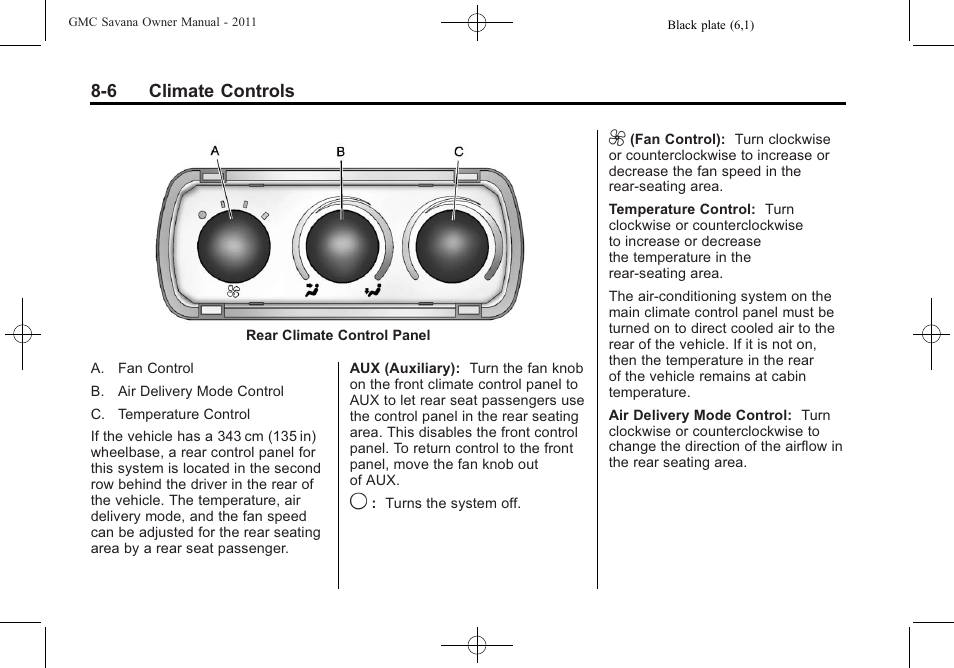 GMC 2011 Savana User Manual | Page 206 / 410