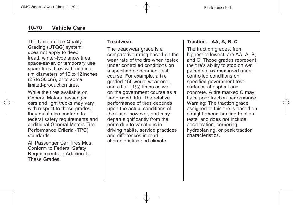 GMC 2011 Savana User Manual | Page 336 / 410