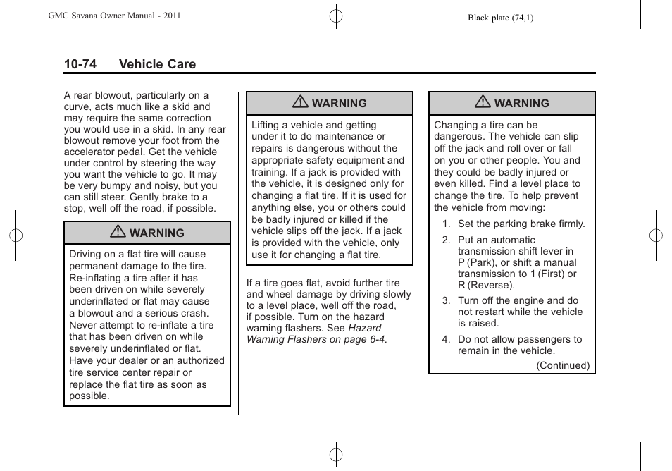 GMC 2011 Savana User Manual | Page 340 / 410