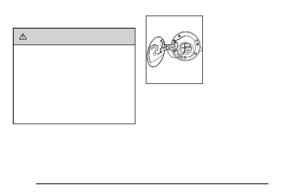 Filling the tank, Filling the tank -10, Caution | GMC 2009 Savana User Manual | Page 252 / 406