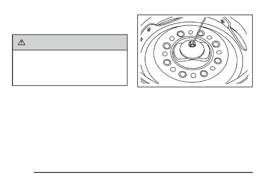Storing a flat or spare tire and tools, Storing a flat or spare tire and tools -94, Caution | GMC 2009 Savana User Manual | Page 336 / 406