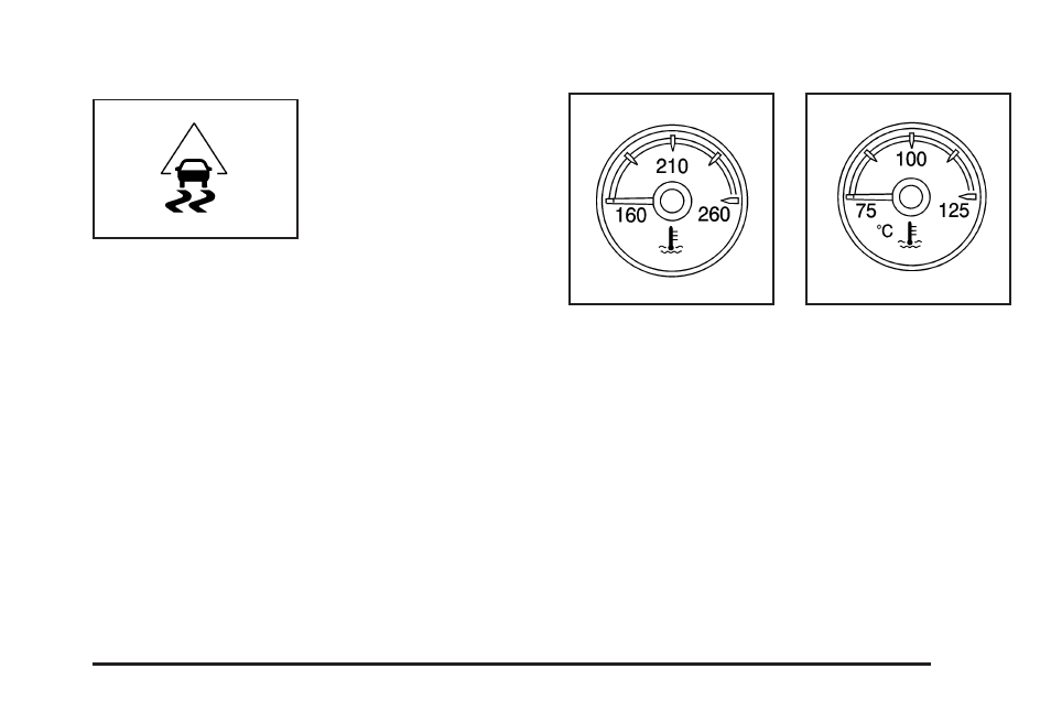 Stabilitrak® indicator light, Engine coolant temperature gage, Stabilitrak | Indicator light -43, Engine coolant temperature gage -43, Indicator light | GMC 2009 Sierra User Manual | Page 179 / 478
