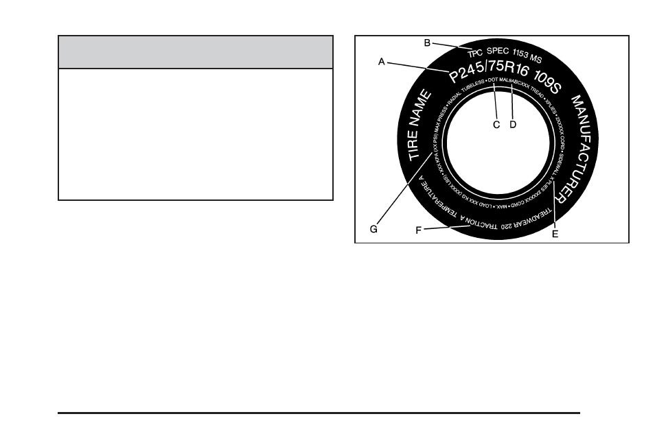 Tire sidewall labeling, Tire sidewall labeling -59 | GMC 2009 Sierra User Manual | Page 371 / 478