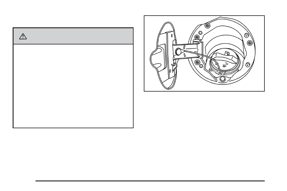 Filling the tank, Filling the tank -8, Caution | GMC 2008 Canyon User Manual | Page 268 / 428