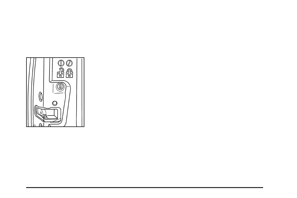 Rear door security locks (crew cab), Lockout protection, Rear doors (extended cab) | GMC 2008 Canyon User Manual | Page 89 / 428