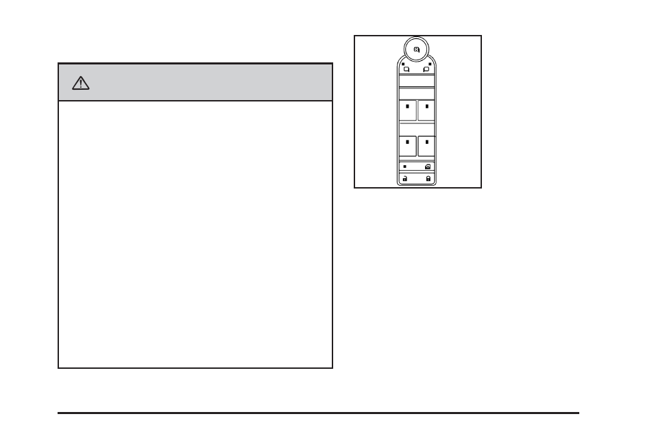 Power windows, Power windows -19, Caution | GMC 2008 Acadia User Manual | Page 101 / 472