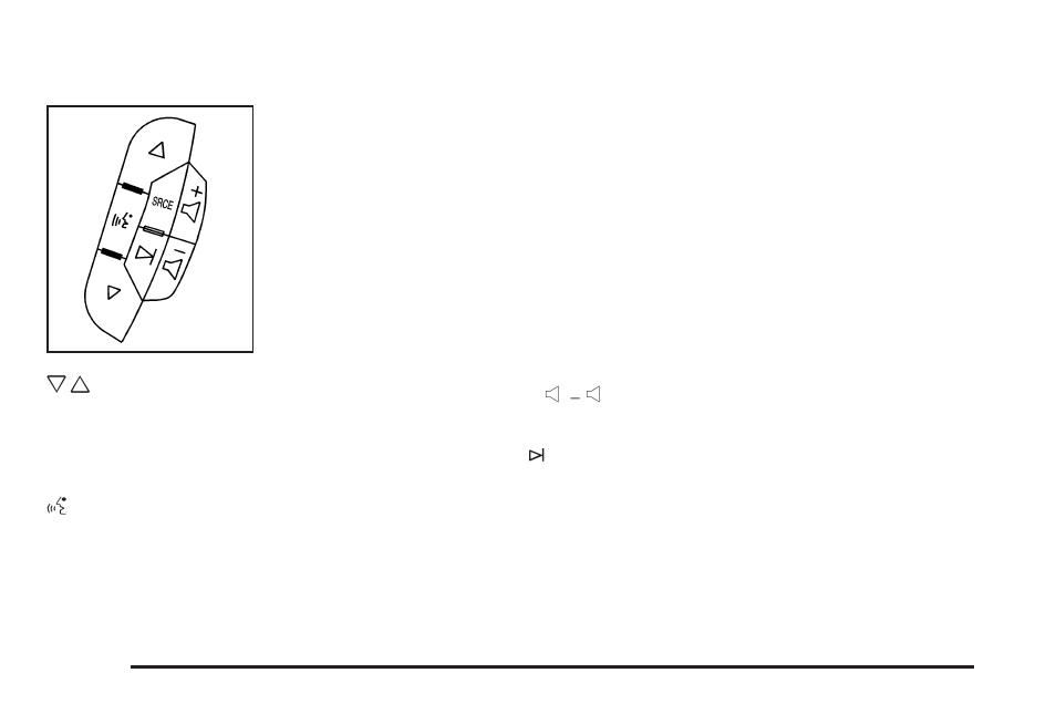 Audio steering wheel controls, Audio steering wheel controls -128, Audio | Steering wheel controls | GMC 2008 Acadia User Manual | Page 270 / 472