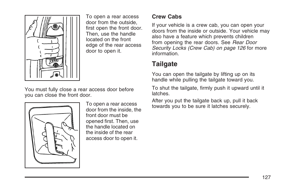 Tailgate | GMC 2007 Sierra User Manual | Page 127 / 674