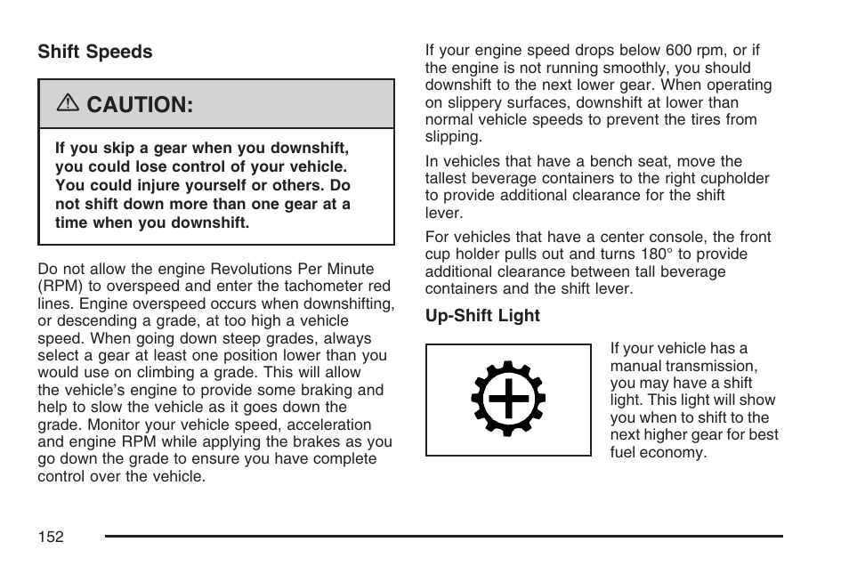 Caution | GMC 2007 Sierra User Manual | Page 152 / 674
