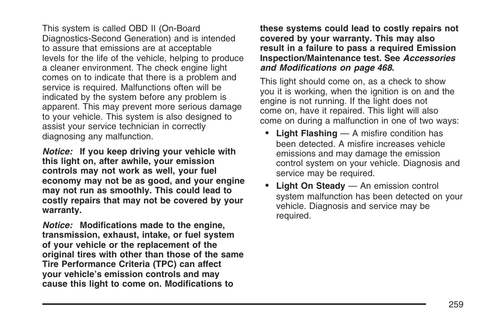 GMC 2007 Sierra User Manual | Page 259 / 674