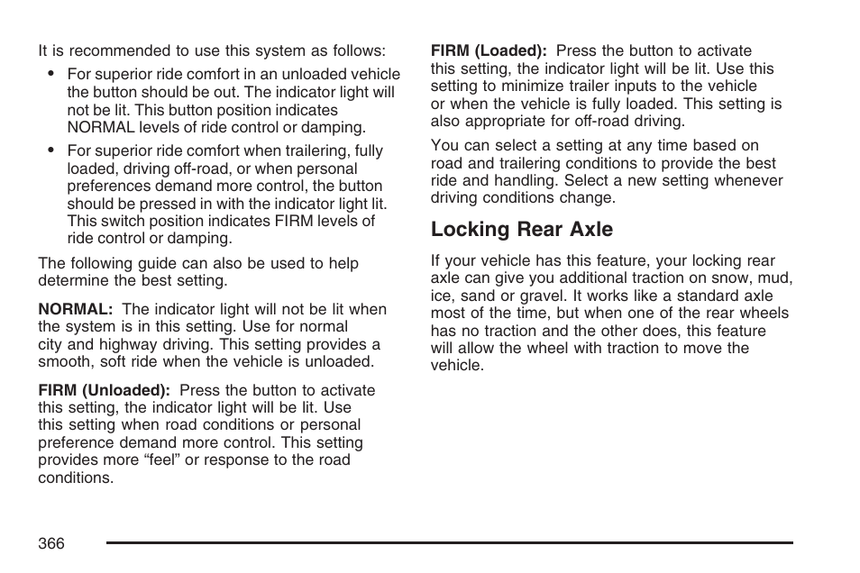 Locking rear axle | GMC 2007 Sierra User Manual | Page 366 / 674