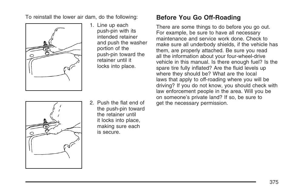 Before you go off-roading | GMC 2007 Sierra User Manual | Page 375 / 674