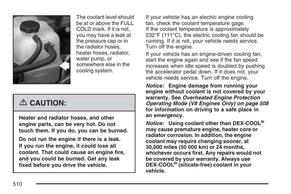 Caution | GMC 2007 Sierra User Manual | Page 510 / 674