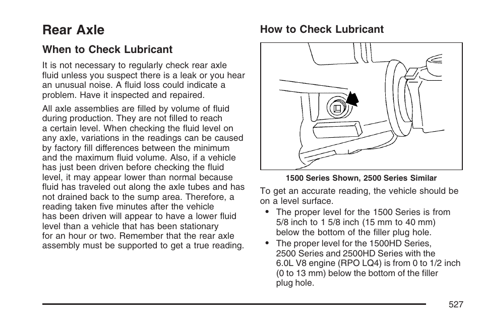 Rear axle | GMC 2007 Sierra User Manual | Page 527 / 674