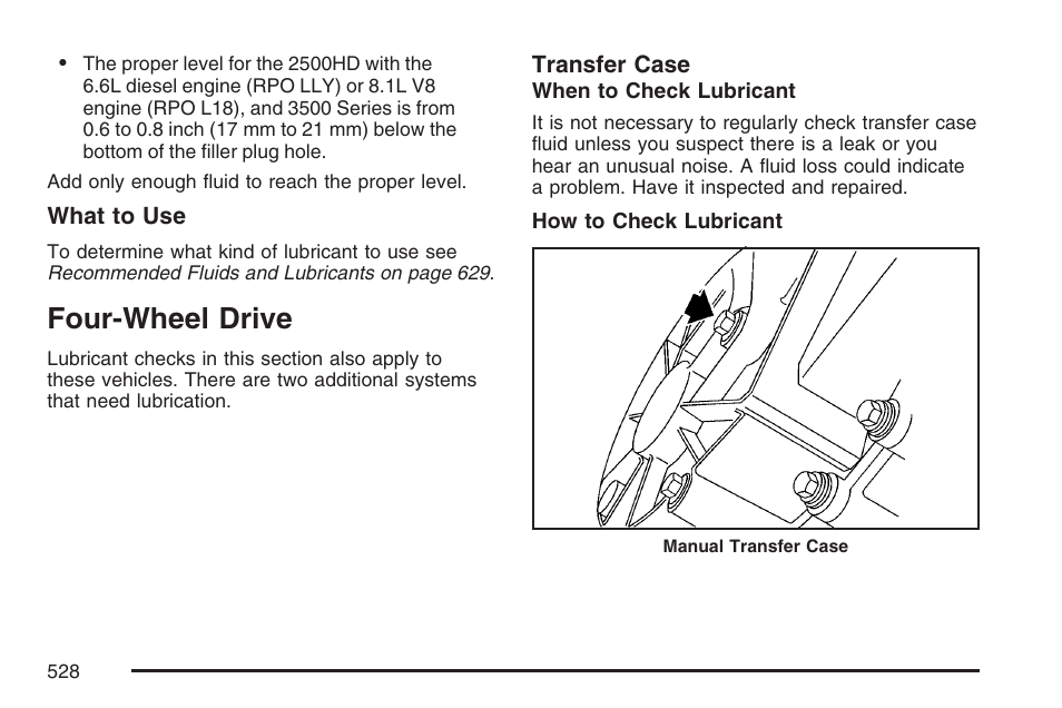 Four-wheel drive | GMC 2007 Sierra User Manual | Page 528 / 674