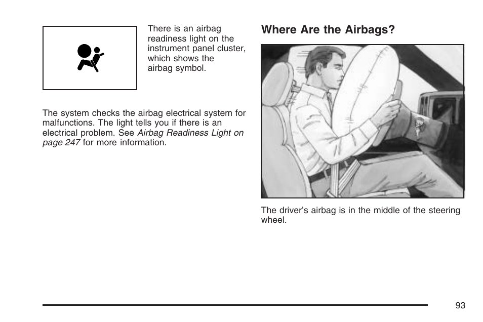 Where are the airbags | GMC 2007 Sierra User Manual | Page 93 / 674