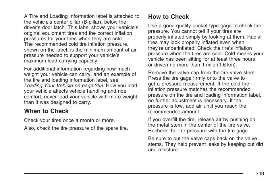 GMC 2007 Savana User Manual | Page 349 / 452