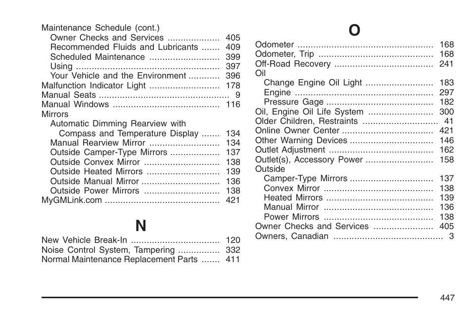 GMC 2007 Savana User Manual | Page 447 / 452