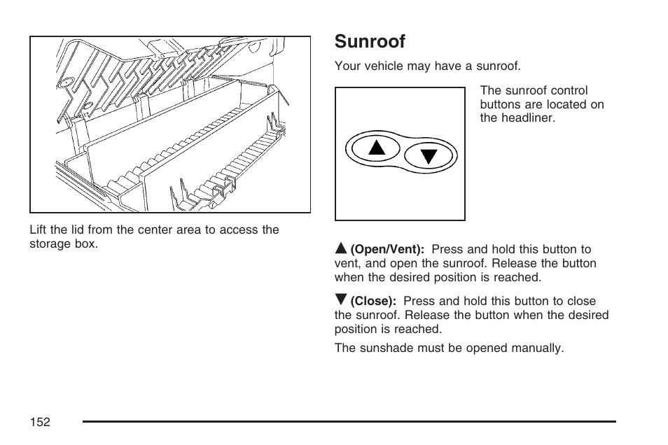 Sunroof | GMC 2007 Canyon User Manual | Page 152 / 492