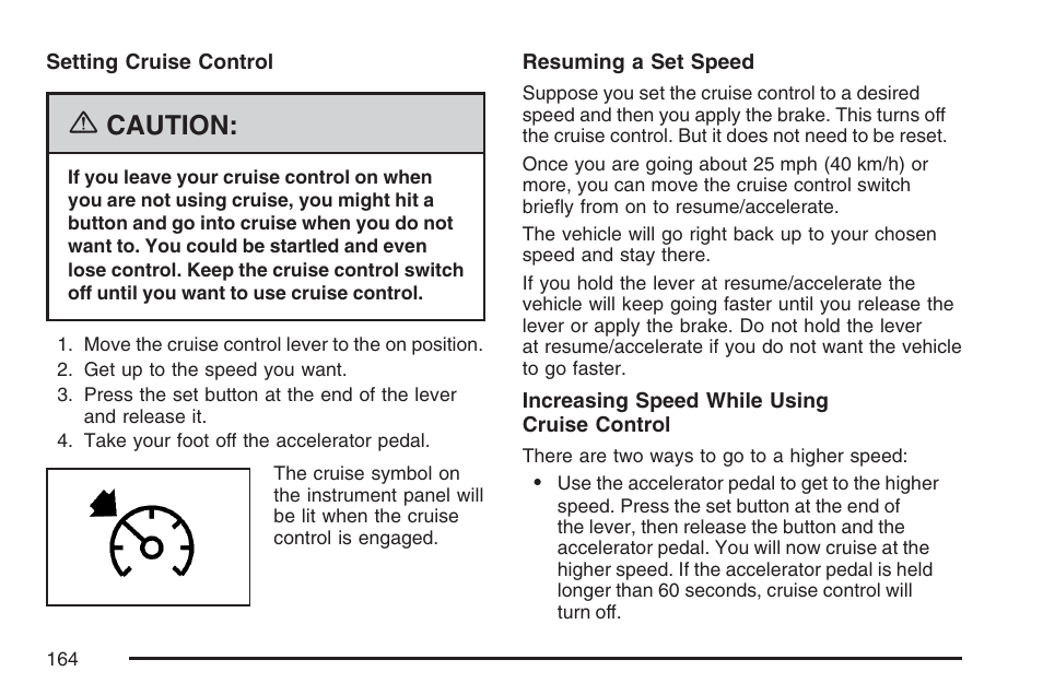 Caution | GMC 2007 Canyon User Manual | Page 164 / 492