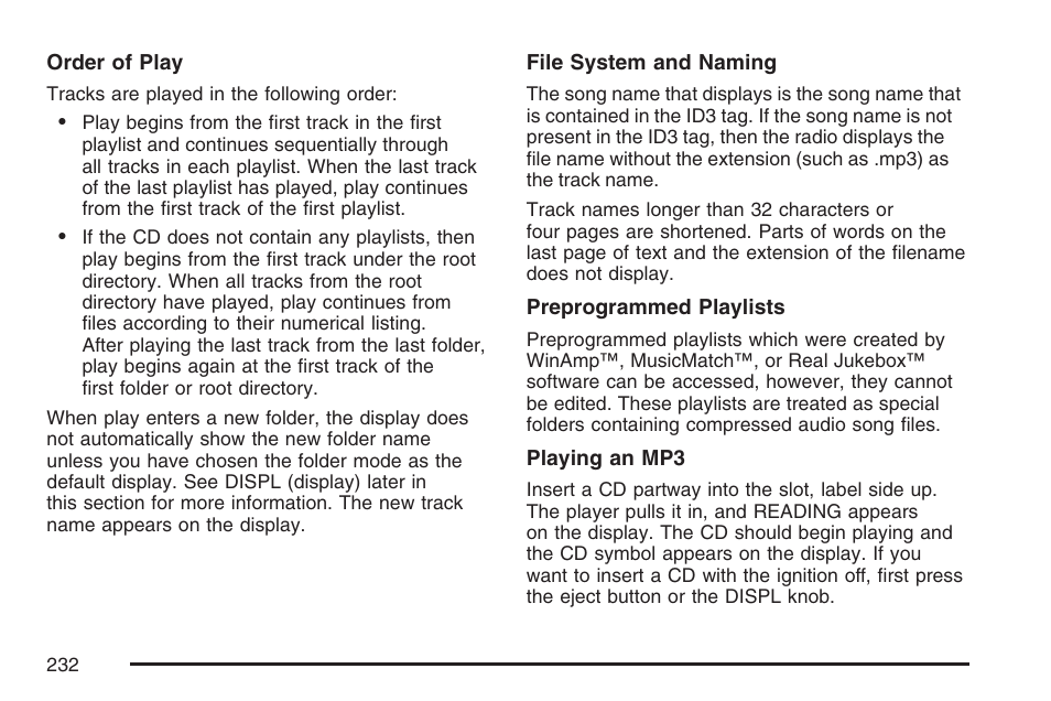 GMC 2007 Canyon User Manual | Page 232 / 492
