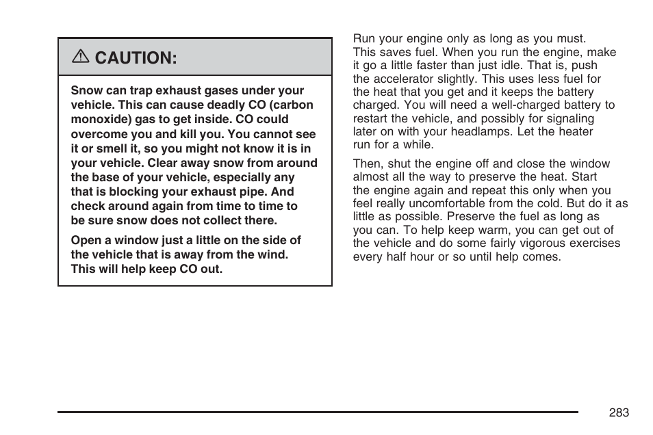 Caution | GMC 2007 Canyon User Manual | Page 283 / 492