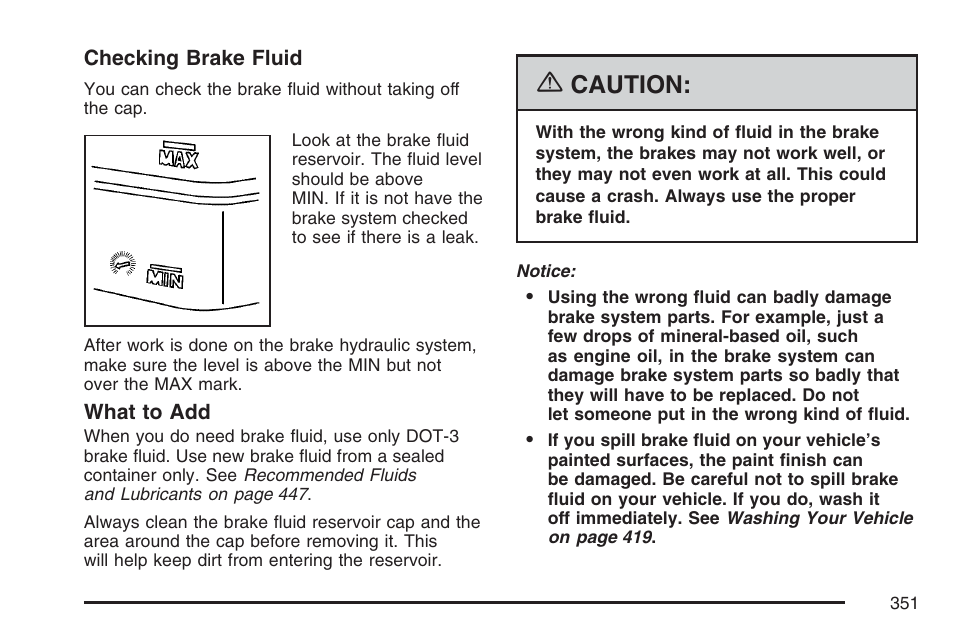 Caution | GMC 2007 Canyon User Manual | Page 351 / 492