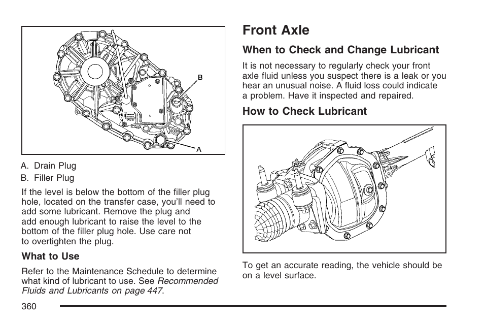 Front axle | GMC 2007 Canyon User Manual | Page 360 / 492