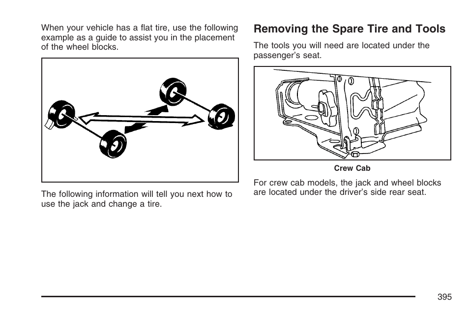 Removing the spare tire and tools | GMC 2007 Canyon User Manual | Page 395 / 492