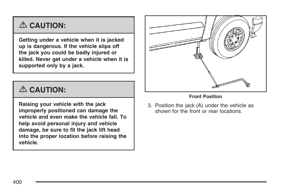 Caution | GMC 2007 Canyon User Manual | Page 400 / 492