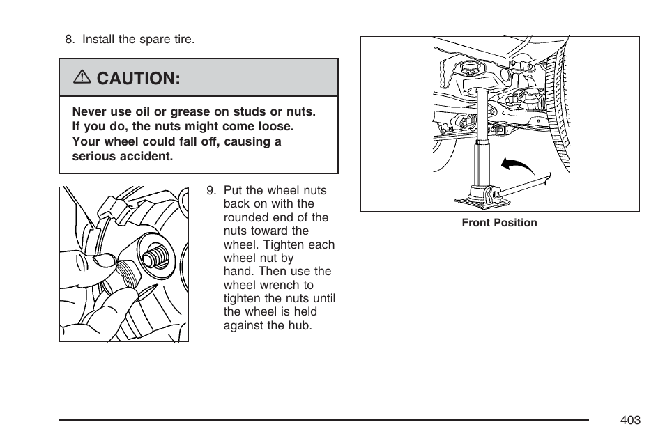 Caution | GMC 2007 Canyon User Manual | Page 403 / 492