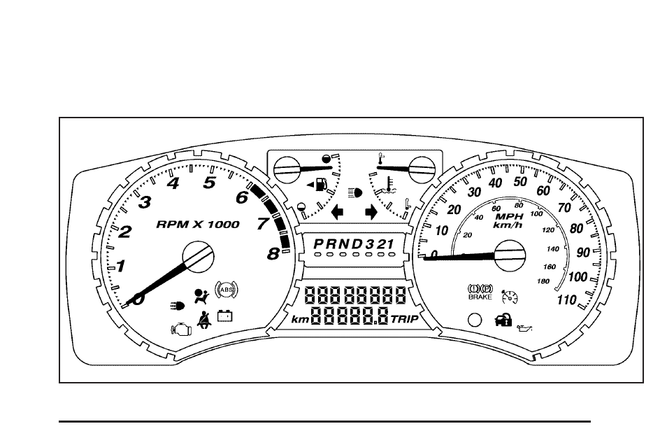 Instrument panel cluster, Instrument panel cluster -23, Instrument panel | Cluster | GMC 2006 Canyon User Manual | Page 151 / 434