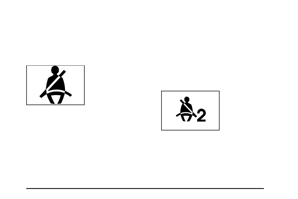 Safety belt reminder light, Passenger safety belt reminder light | GMC 2006 Canyon User Manual | Page 153 / 434
