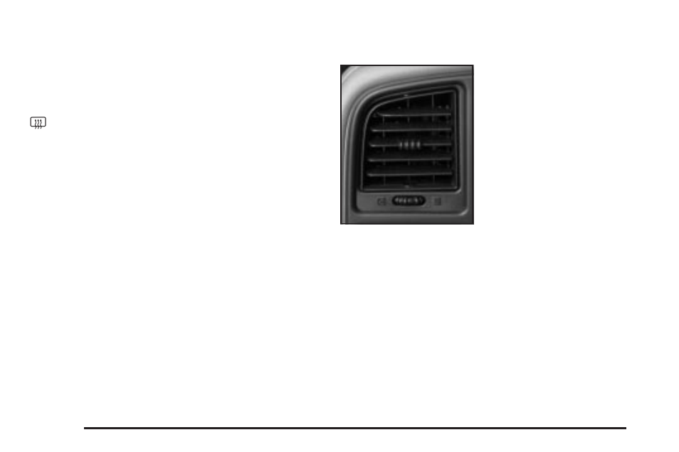 Rear window defogger, Outlet adjustment | GMC 2004 Sierra User Manual | Page 196 / 588