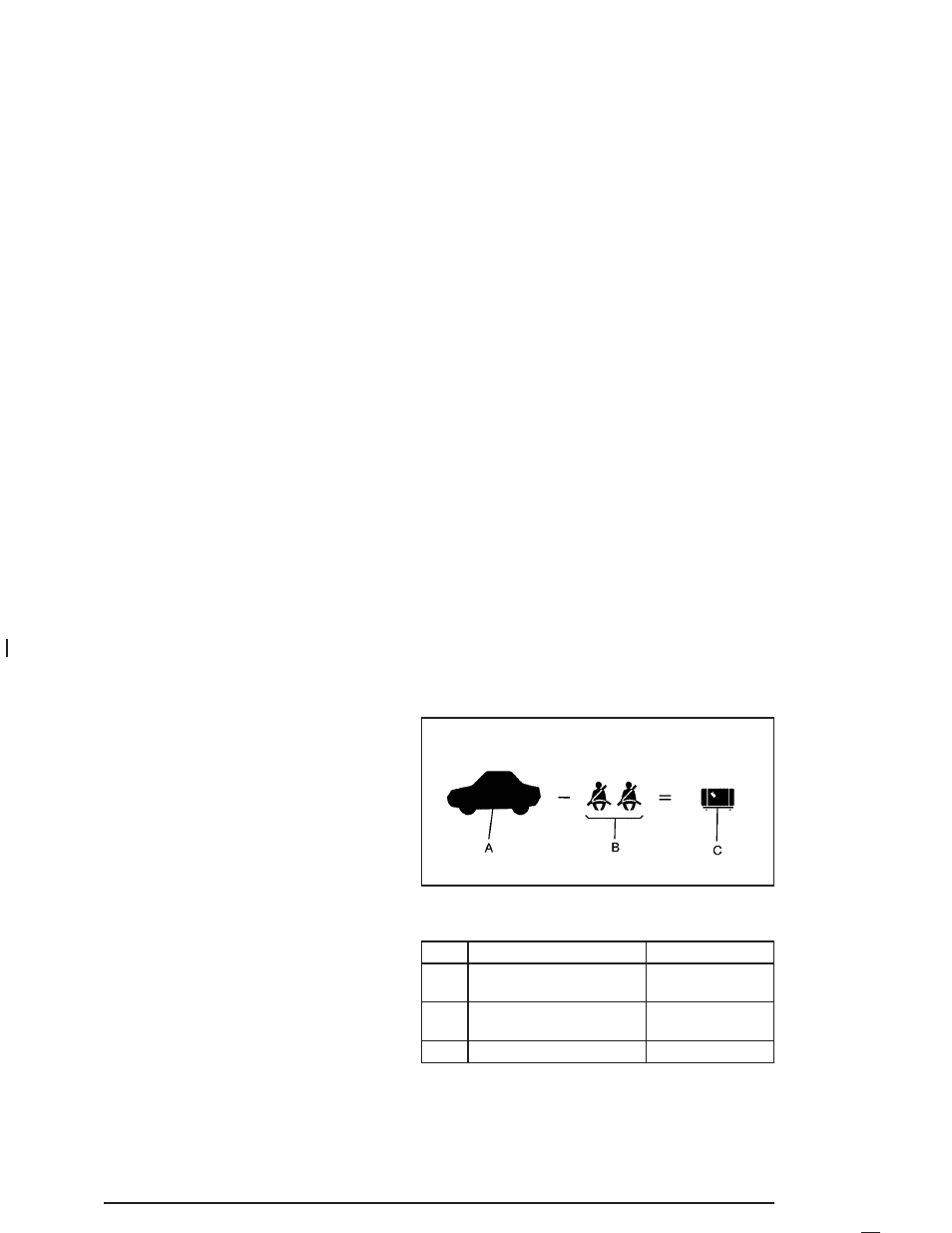 Steps for determining correct load limit, Loading your vehicle | GMC 2004 Canyon User Manual | Page 246 / 420