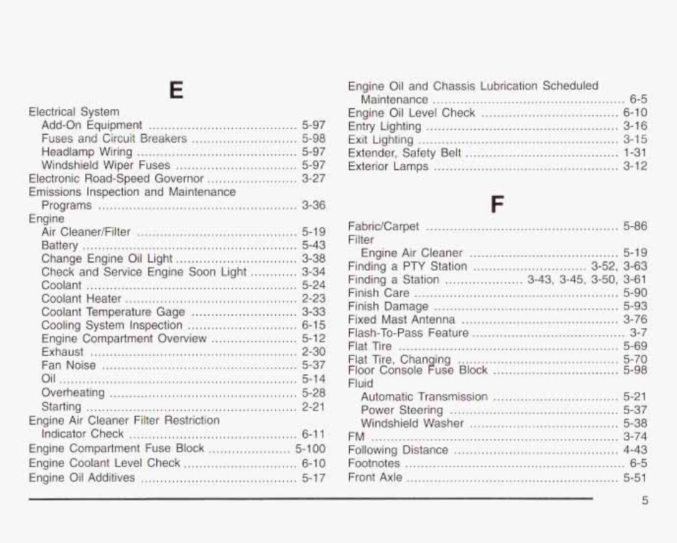 GMC 2003 Savana User Manual | Page 386 / 400