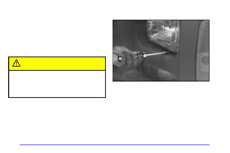 Bulb replacement, Halogen bulbs, Headlamps | Sealed beam headlamp, Caution | GMC 2000 Savana User Manual | Page 286 / 398
