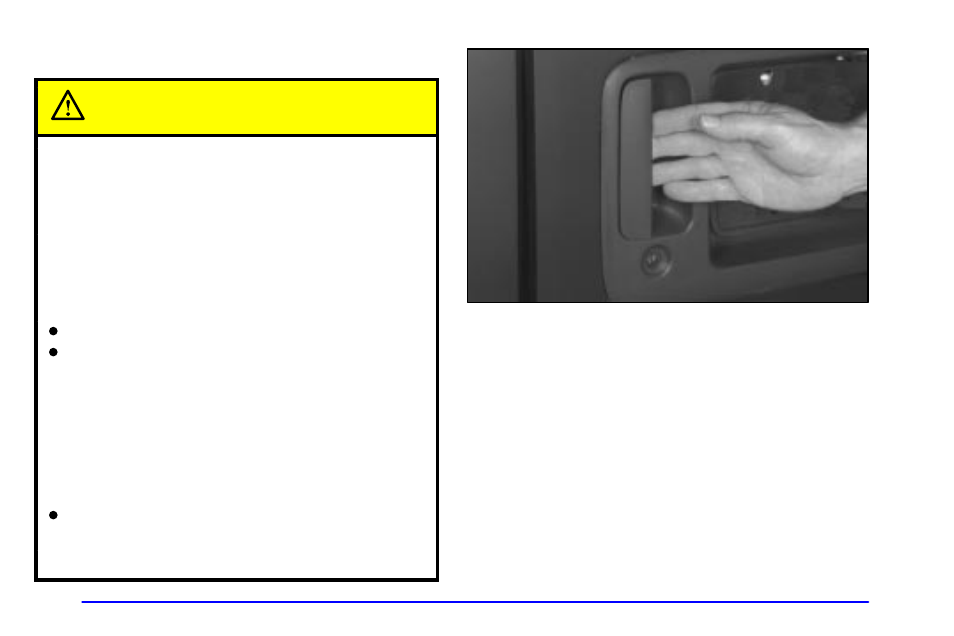 Rear doors, Rear doors caution | GMC 2000 Savana User Manual | Page 90 / 398