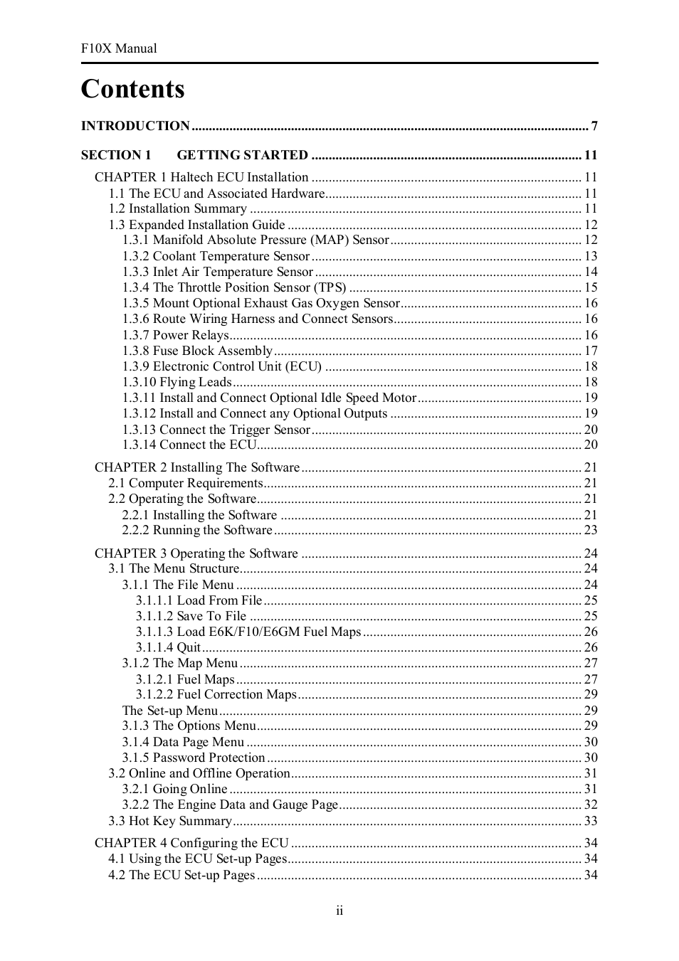 Haltech F10X User Manual | Page 2 / 120