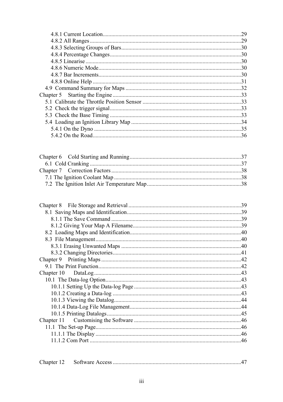 Other adjustable features, Software features, Ig5 optional outputs | Haltech IG5 User Manual | Page 2 / 89