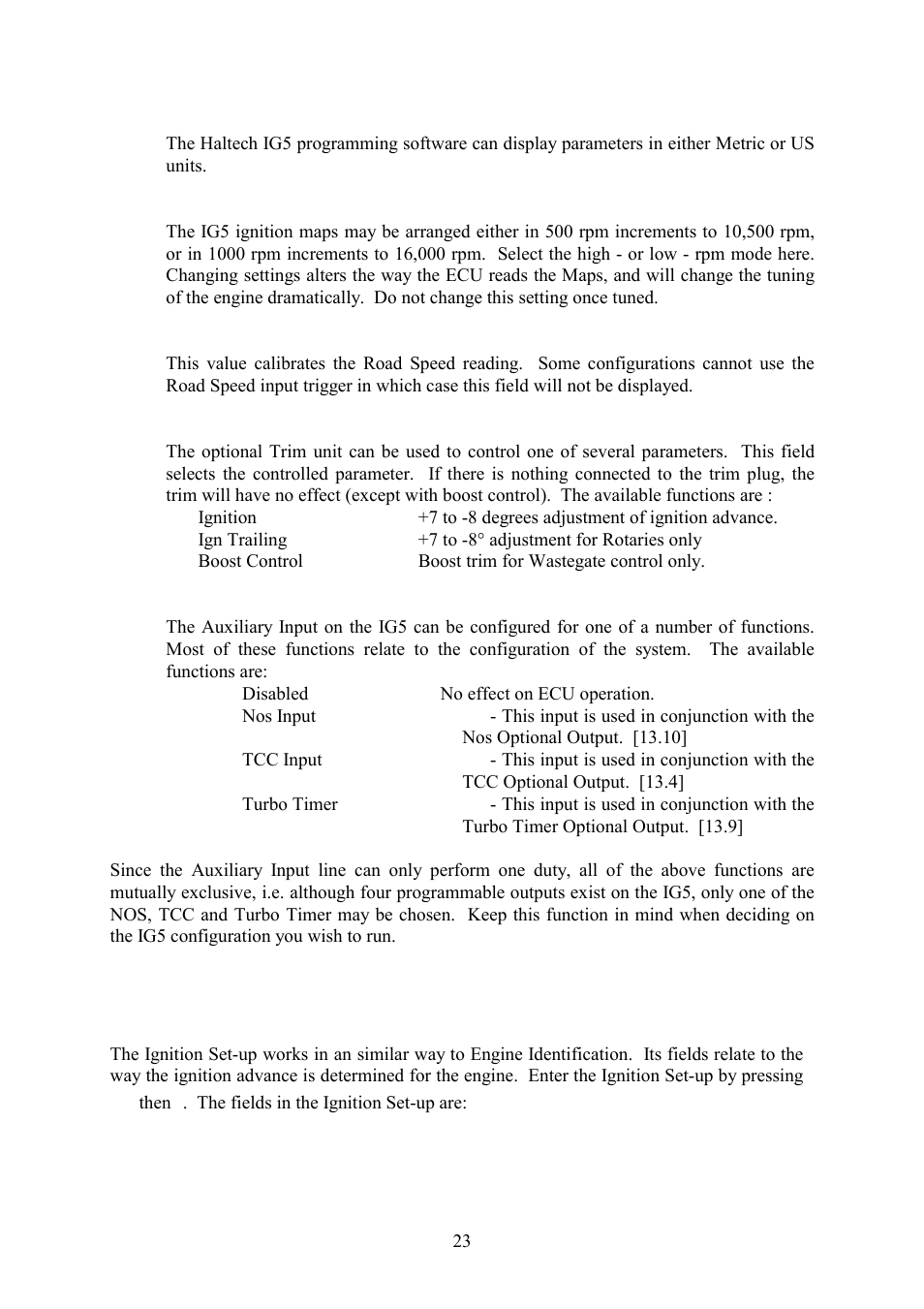 2 ignition set-up | Haltech IG5 User Manual | Page 27 / 89