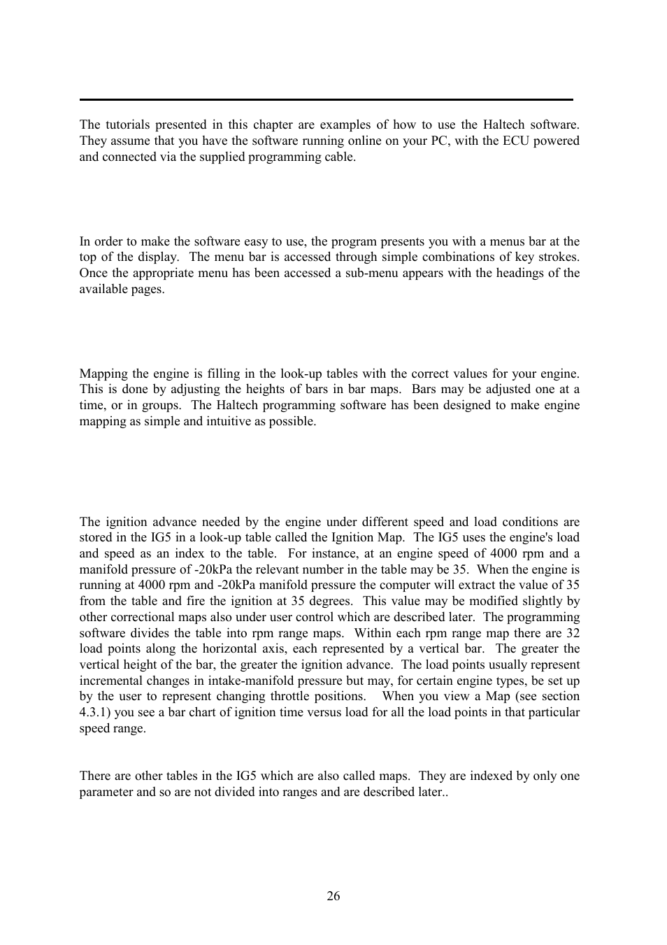 Chapter 4 using haltech software, 1 using the software, 2 what is mapping the engine | 3 what are maps | Haltech IG5 User Manual | Page 30 / 89