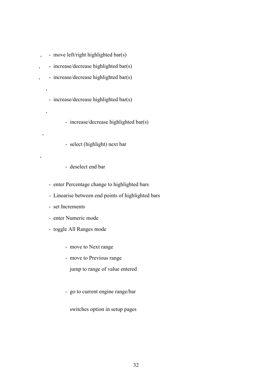 9 command summary for maps | Haltech IG5 User Manual | Page 36 / 89