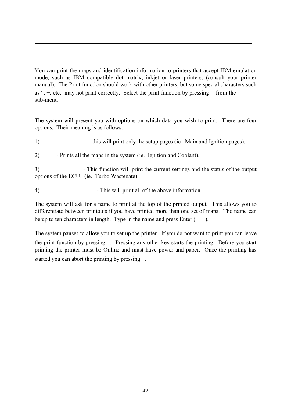 Chapter 9 printing maps, 1 the print function | Haltech IG5 User Manual | Page 46 / 89