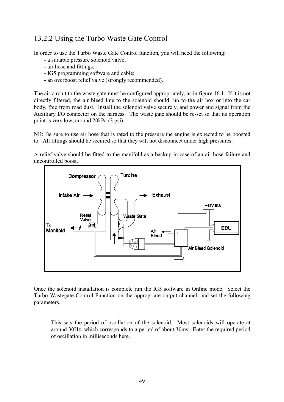 2 using the turbo waste gate control | Haltech IG5 User Manual | Page 53 / 89