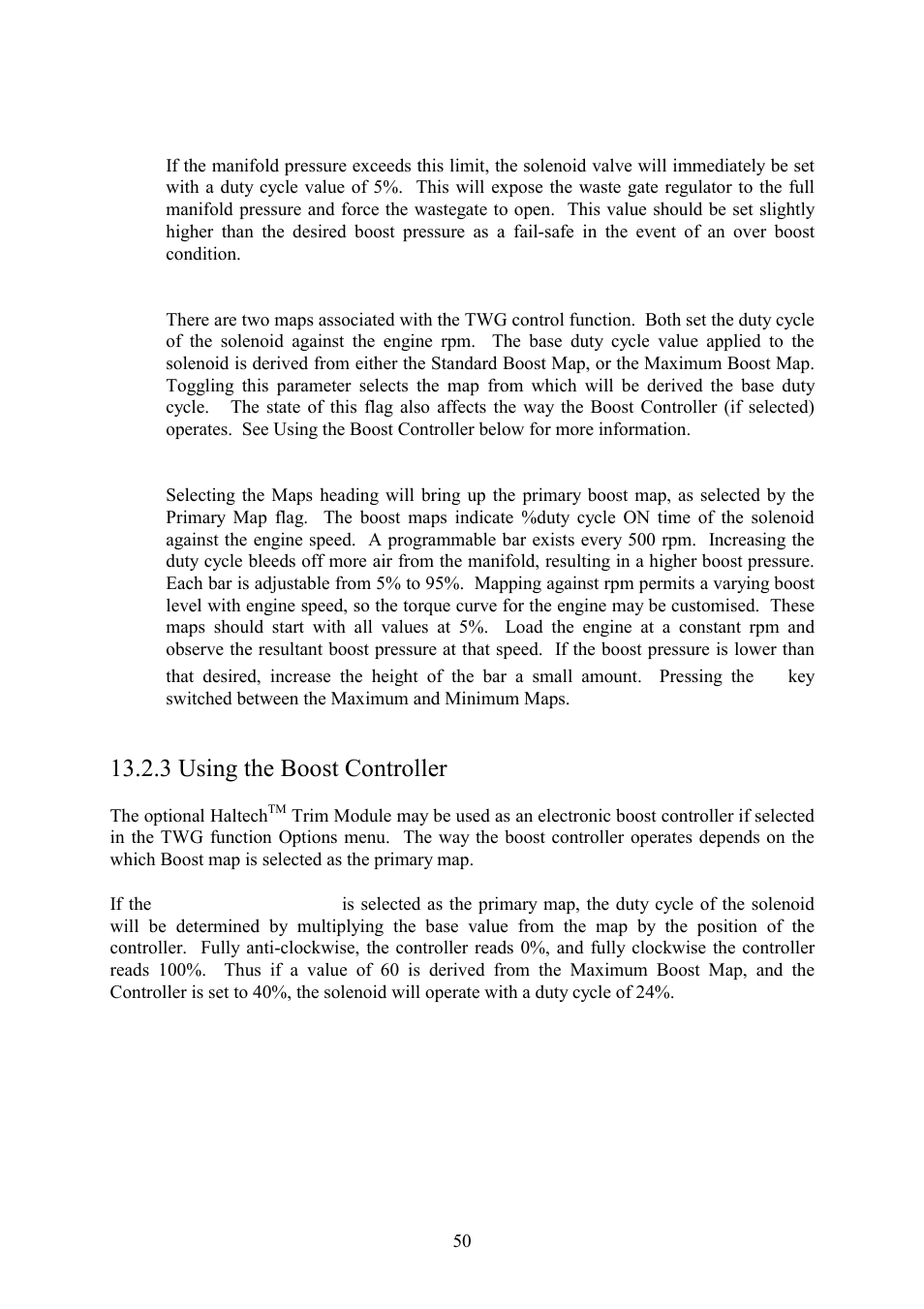 3 using the boost controller | Haltech IG5 User Manual | Page 54 / 89