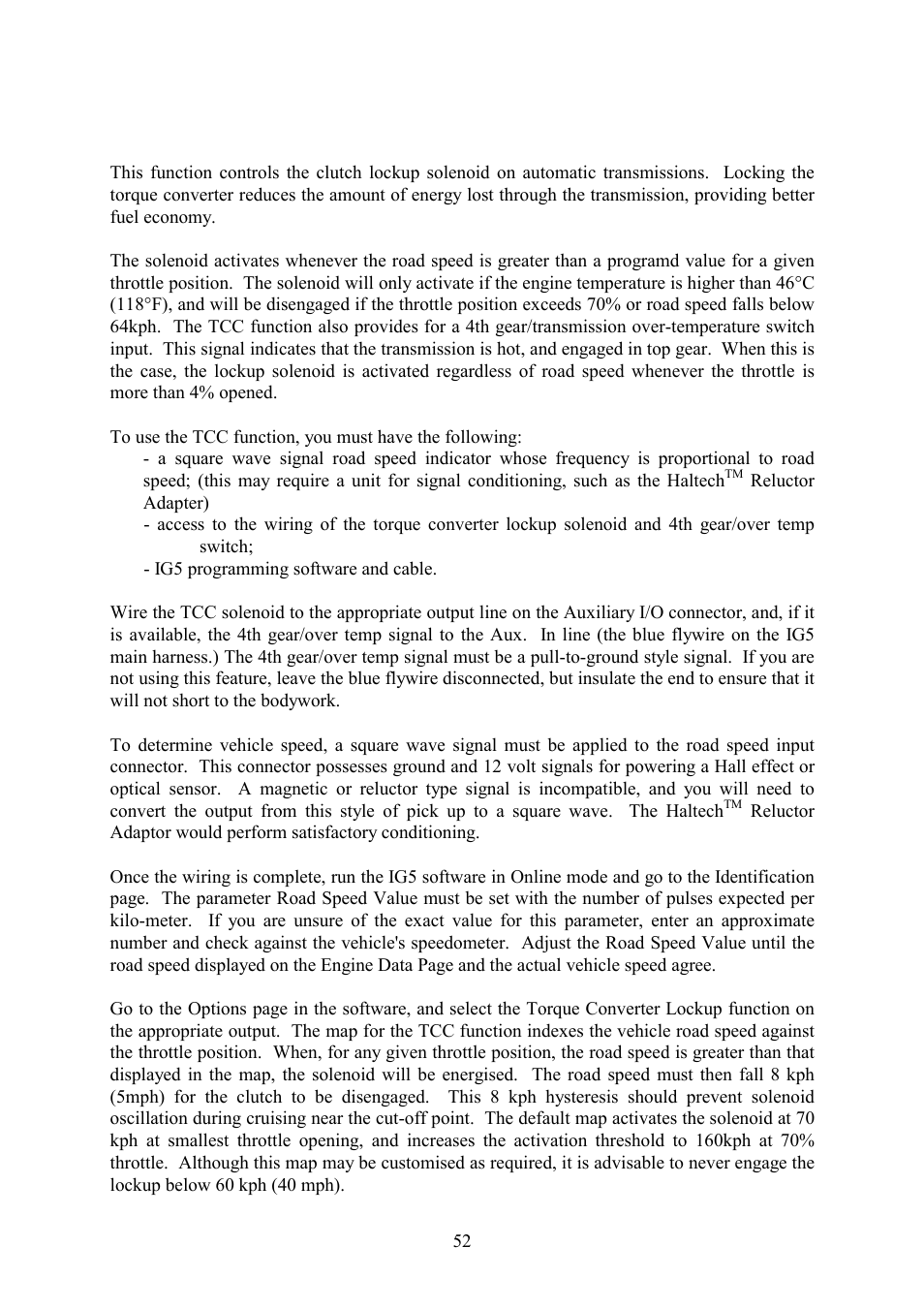 4 torque converter lockup (tcc) | Haltech IG5 User Manual | Page 56 / 89