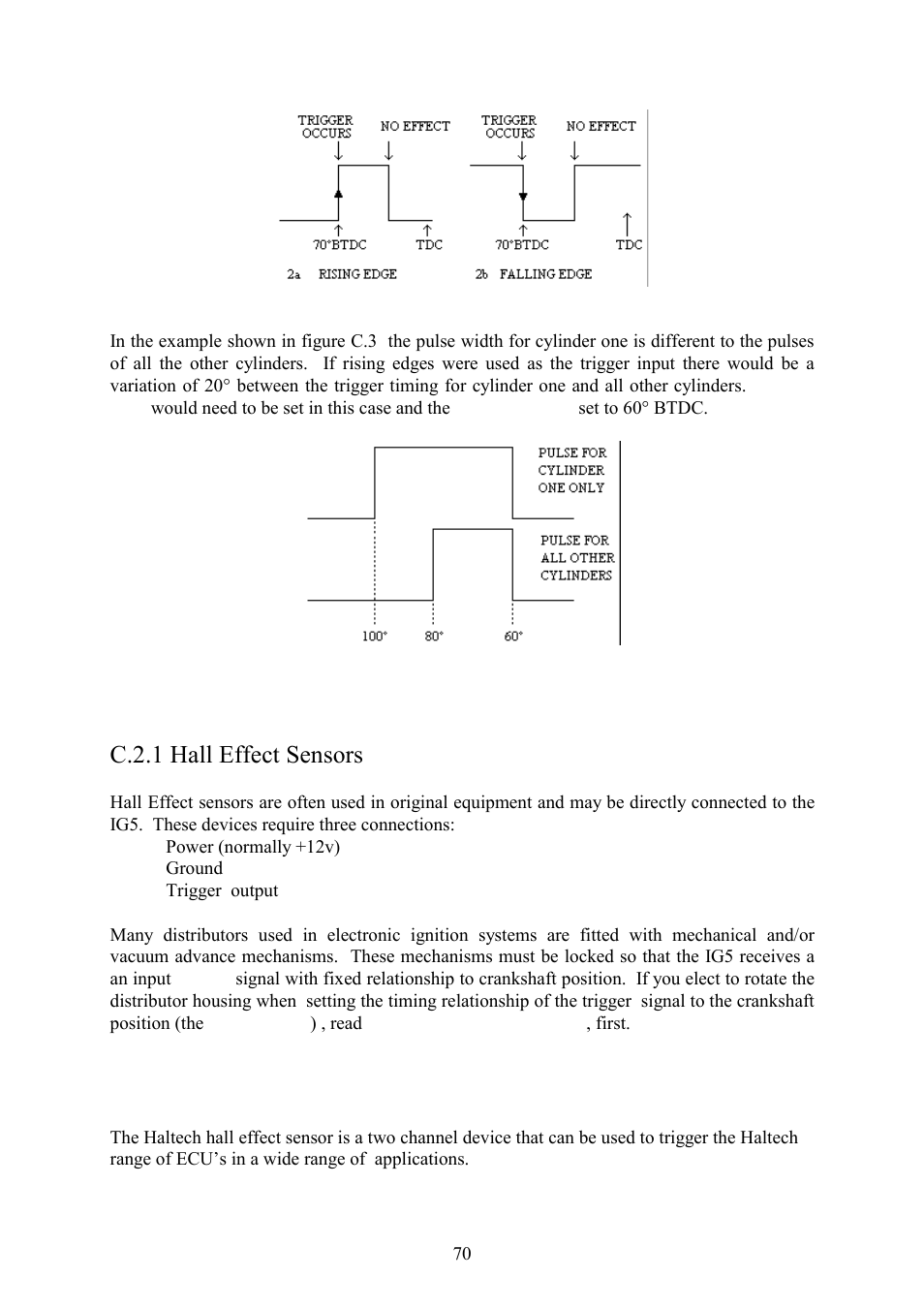 C.2 trigger devices, C.2.1 hall effect sensors | Haltech IG5 User Manual | Page 74 / 89