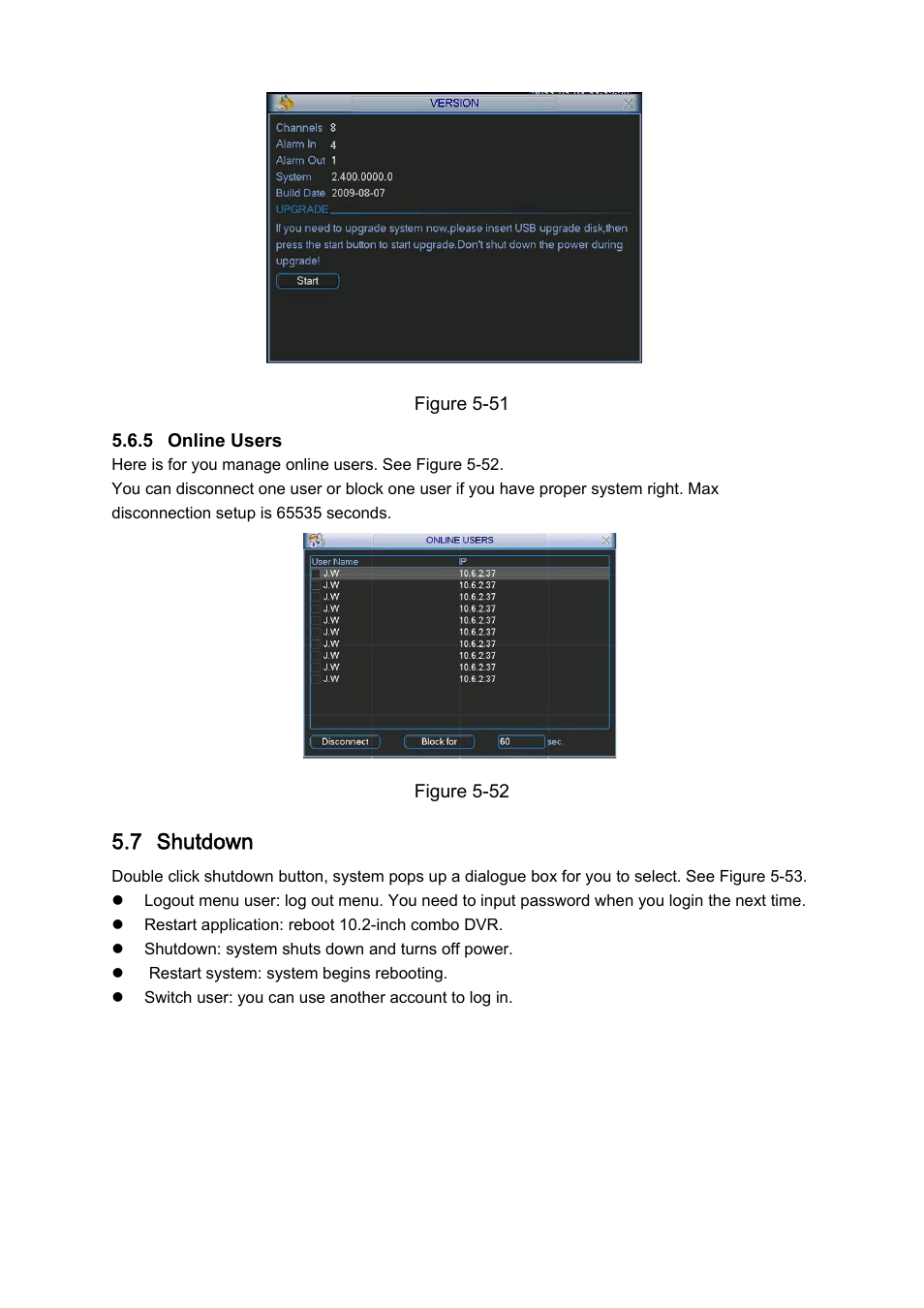 7 shutdown | IC Realtime Combo Series: 8 Channel DVR with built-in 10 LCD monitor User Manual | Page 84 / 153